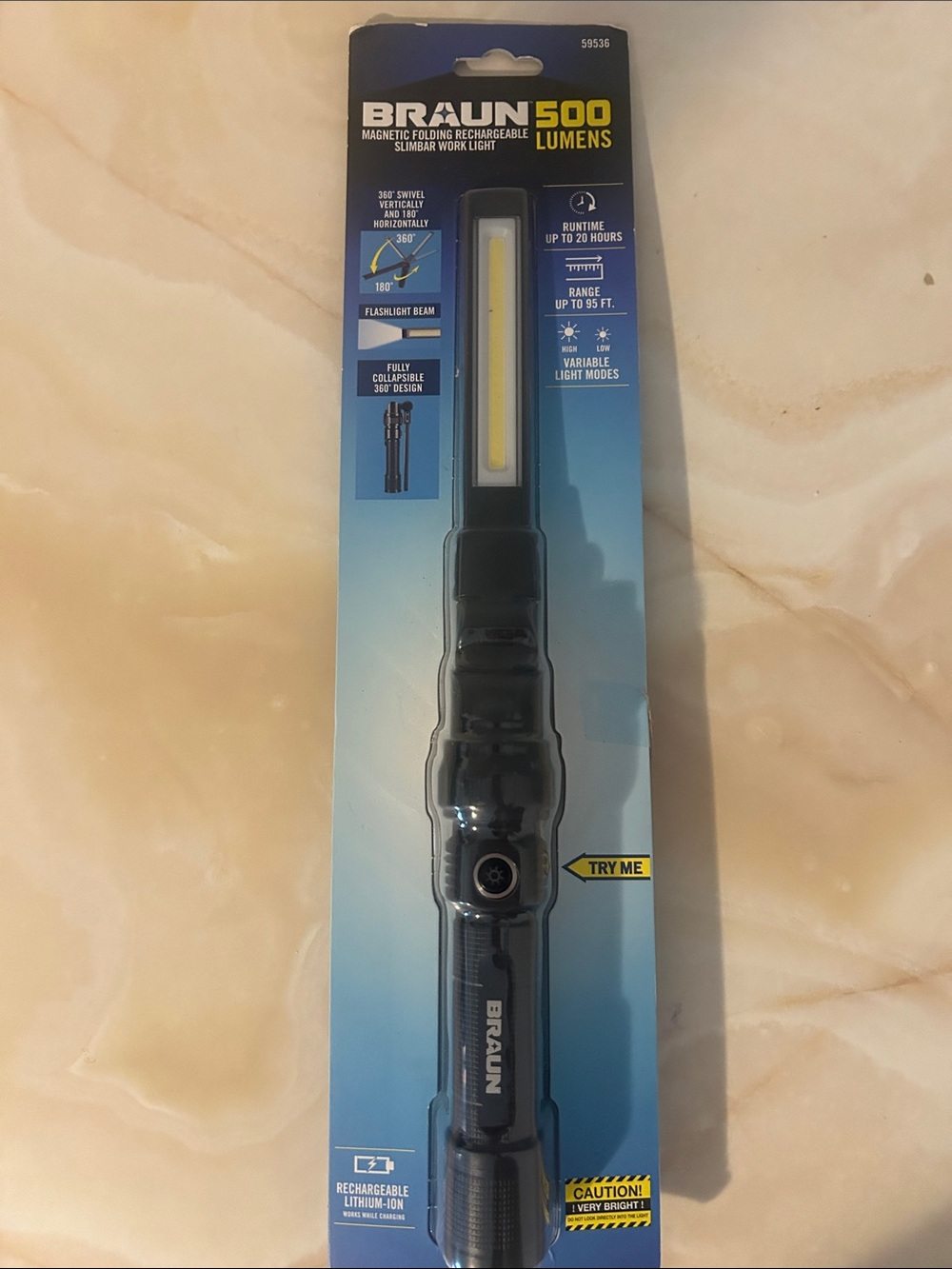 Braun 500 lumen light